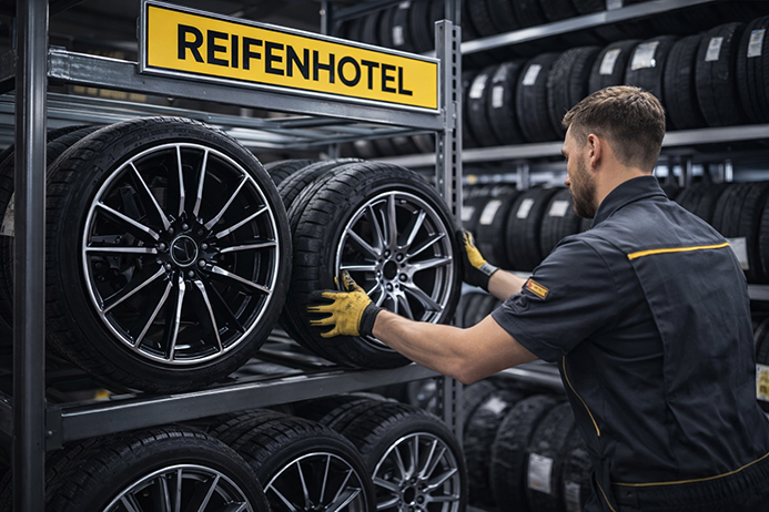 Reifenhotel - Reifenzentrum Seestadt